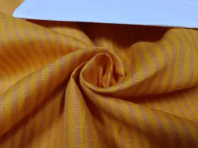 100% Linen Mango and Mustard stripe 60's Lea Fabric 58" wide [10558]