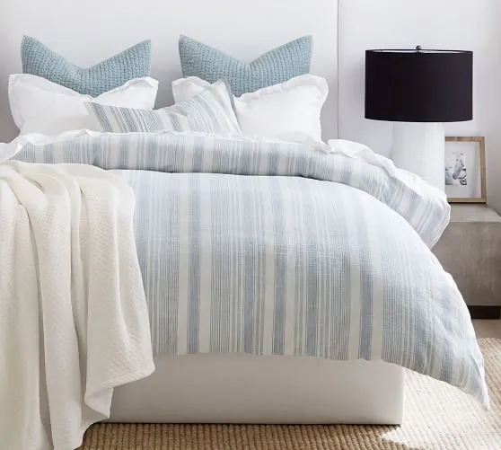100 % pure linen fabric ivory colour with ivory stripes 58" wide