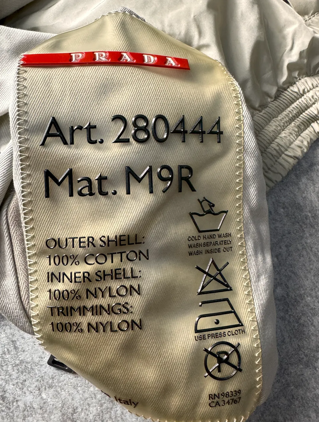 2003 Prada Challange Reversible Bomber Jacket