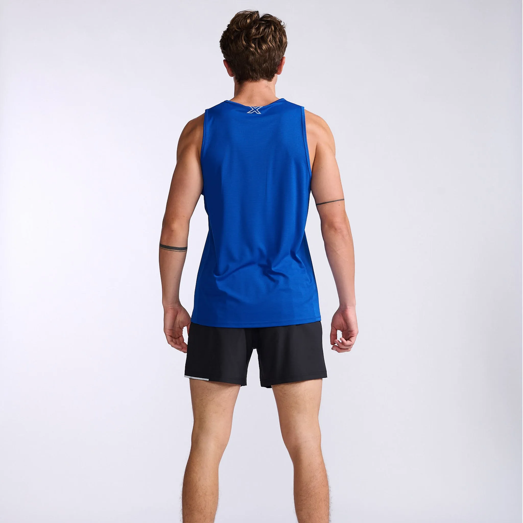 2XU Aero Tank Men's Surf Silver Reflective