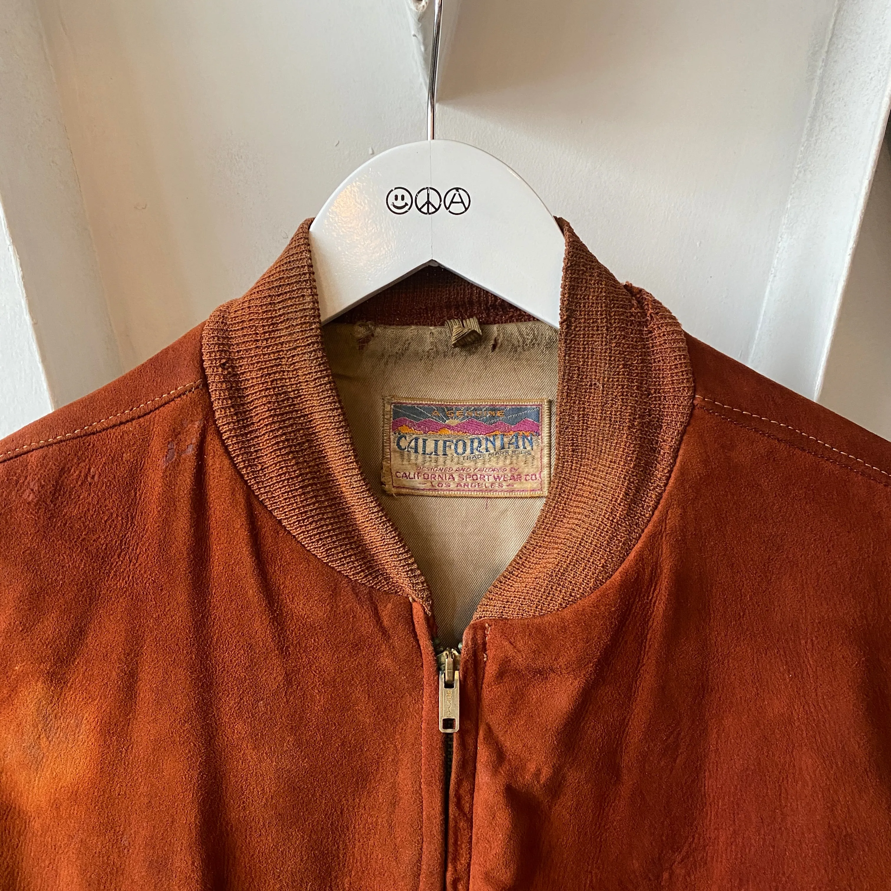 50’s Californian Suede Leather Bomber - Large