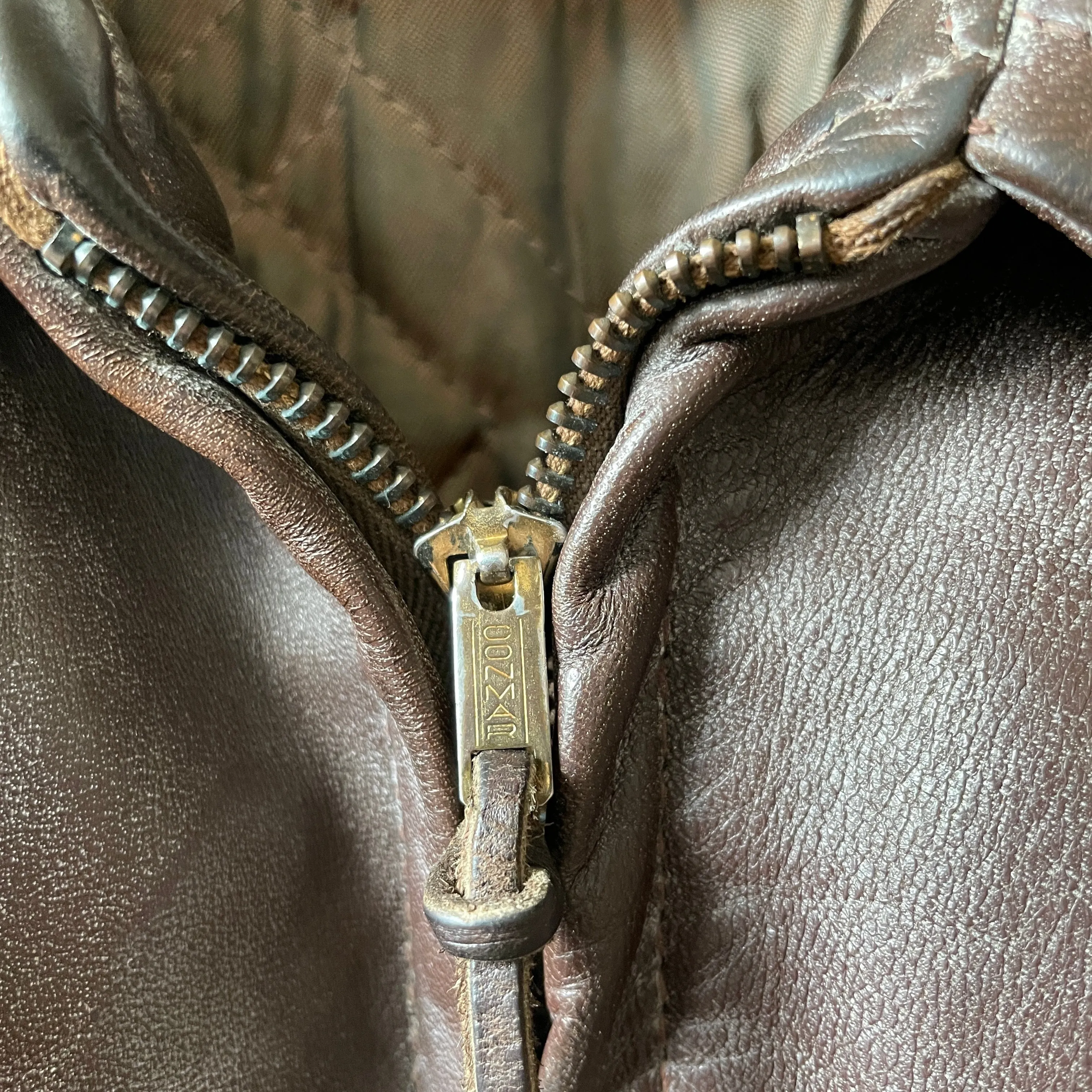 50’s Horse Hide Leather Jacket - Medium