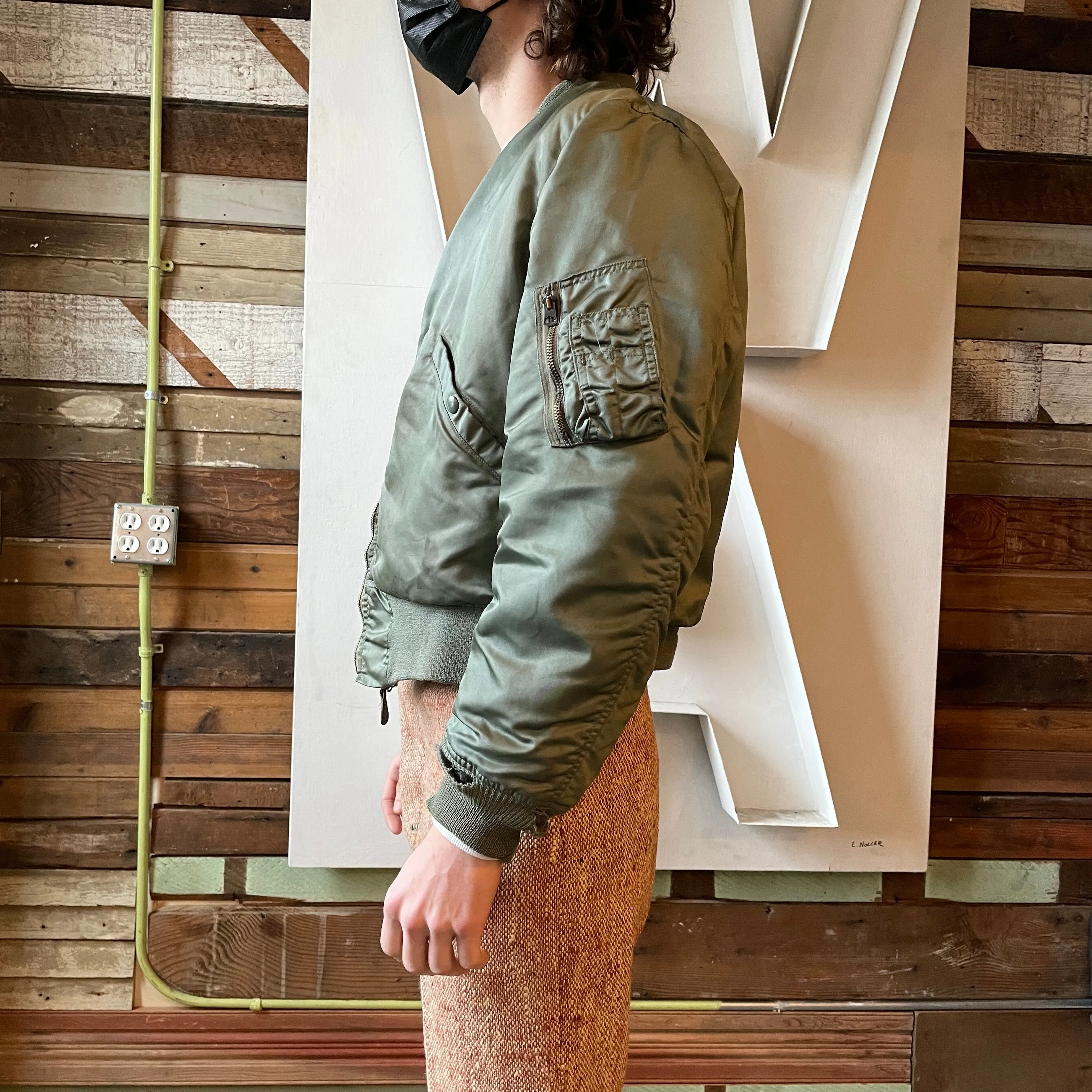 60’s L2-B Satin Lined Reversible Bomber - Medium