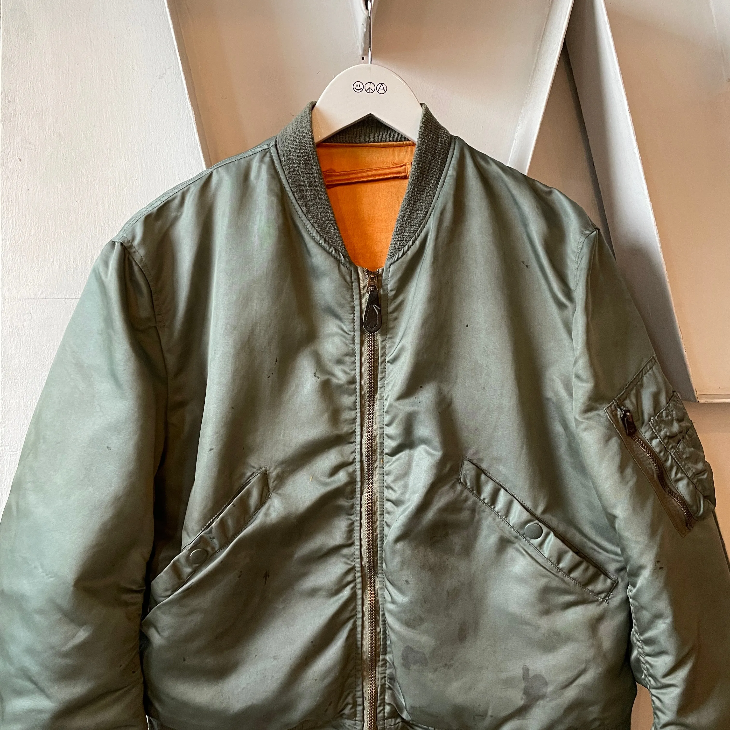 60’s L2-B Satin Lined Reversible Bomber - Medium
