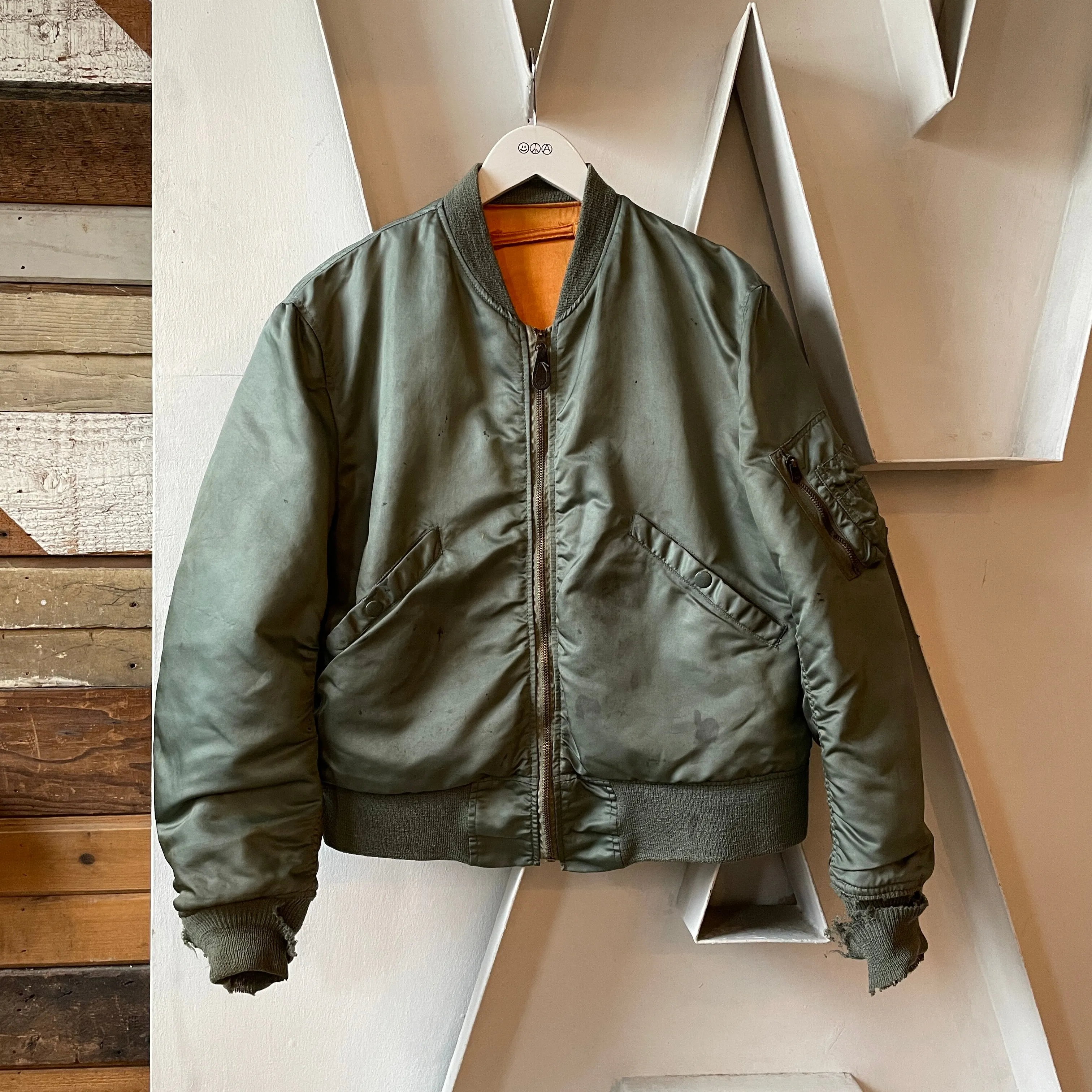 60’s L2-B Satin Lined Reversible Bomber - Medium