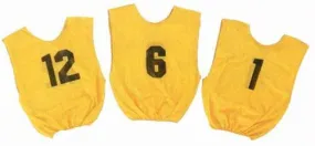 Adult Numbered Scrimmage Vests - Gold