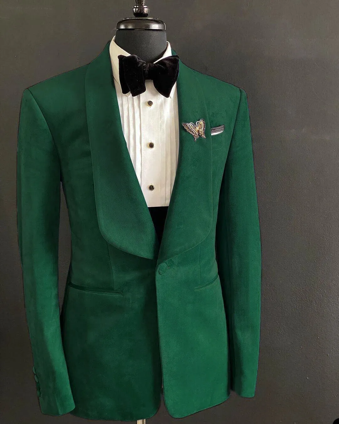 Aidase Fashion Mens Suits Flannel Two-Piece Suit Vintage Business Jacket And Pants Custom Made Velvet Wedding Tuxedos New Hot In Winter