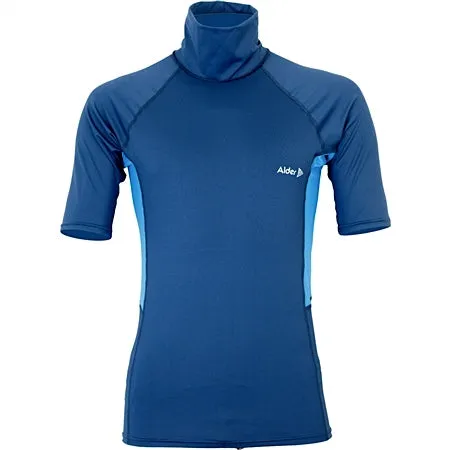 Alder Junior Cruz Short Sleeve Rash Vest - Navy