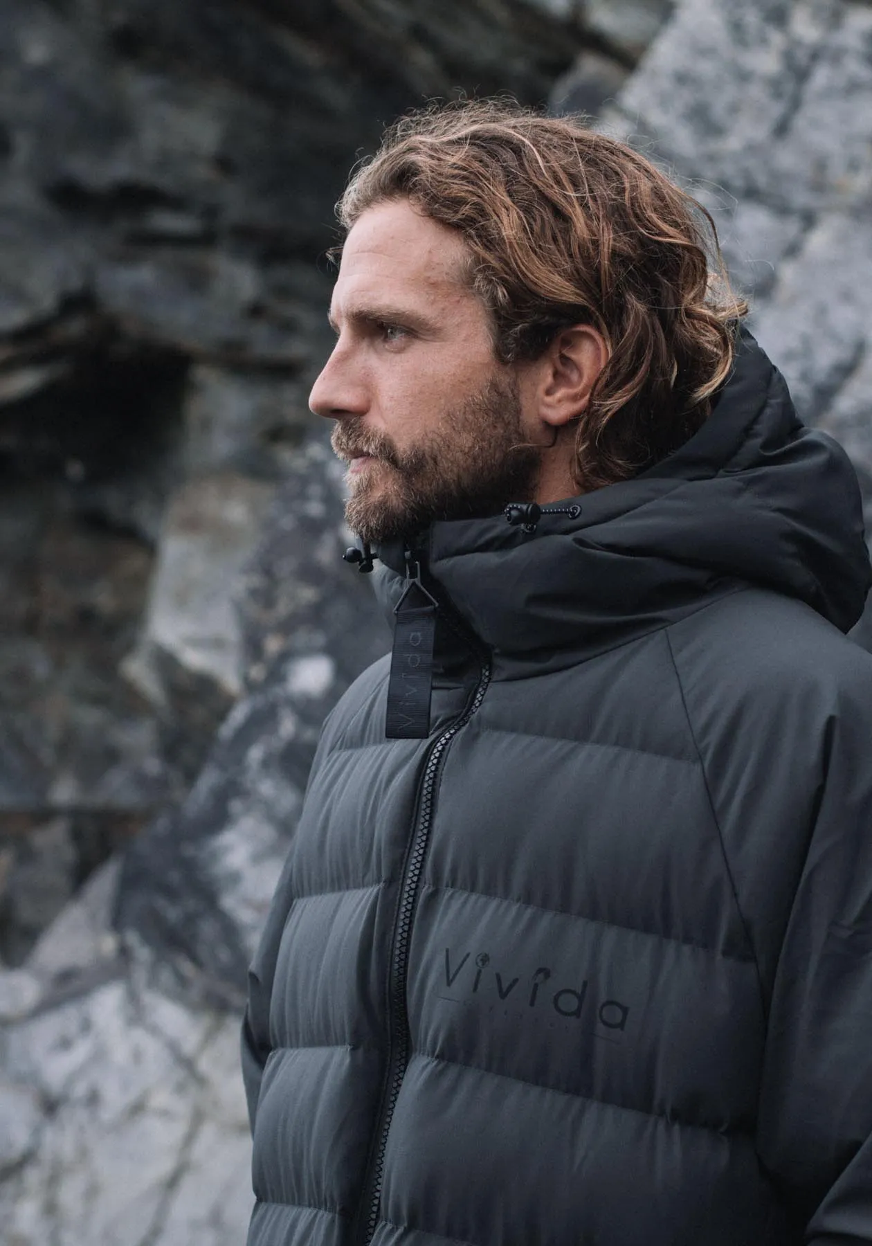 All Weather Puffer Changing Robe - Fossil Grey