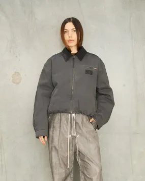 Anthracite Grey Zip Bomber