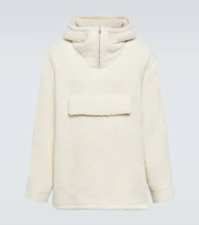 Auralee Oversized wool and alpaca hoodie