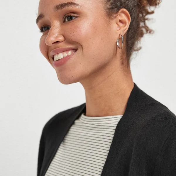 Black Cosy Pocket Cardigan