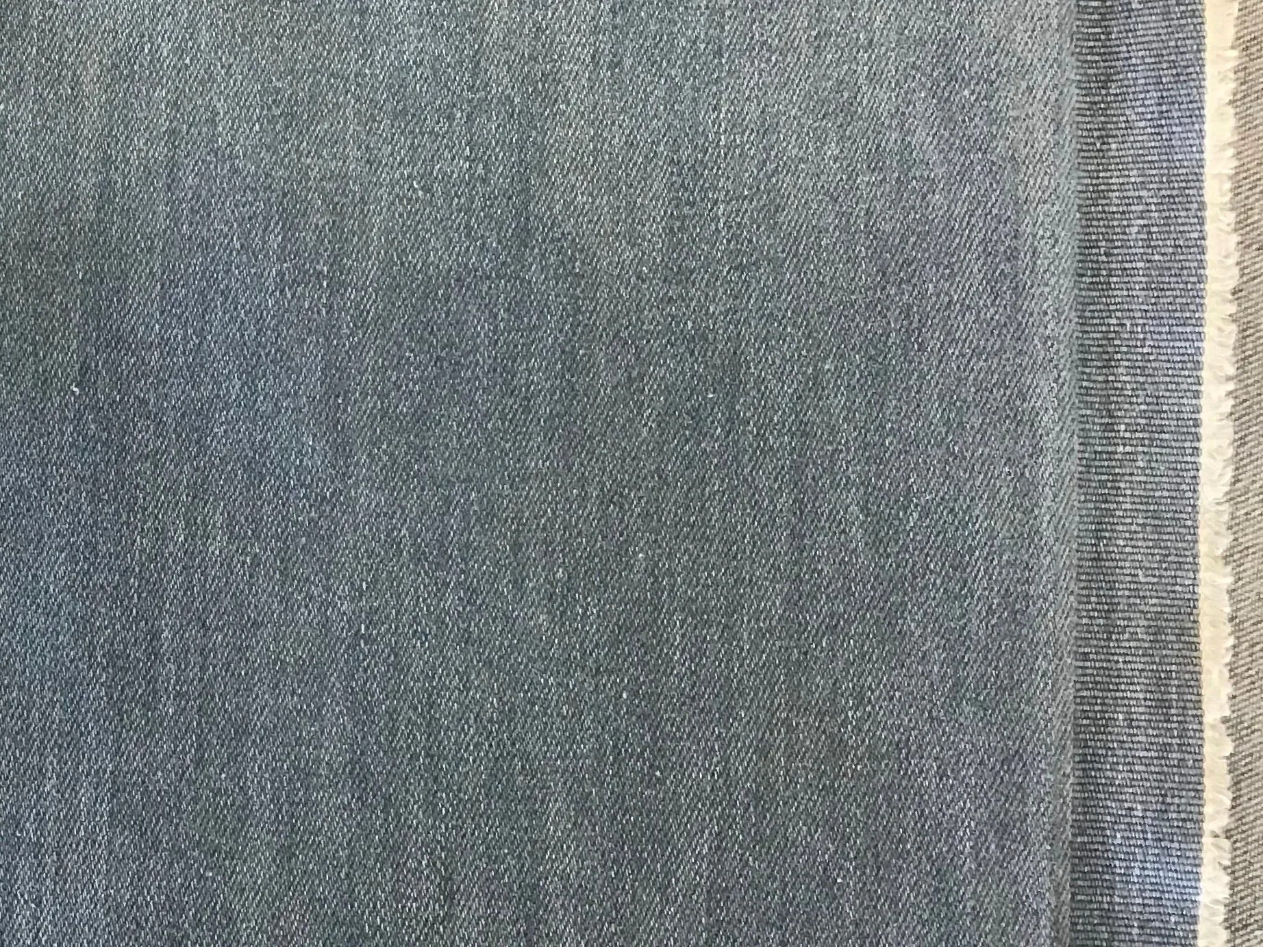 Blue White Washed Denim 96% Cotton 4% Elastane