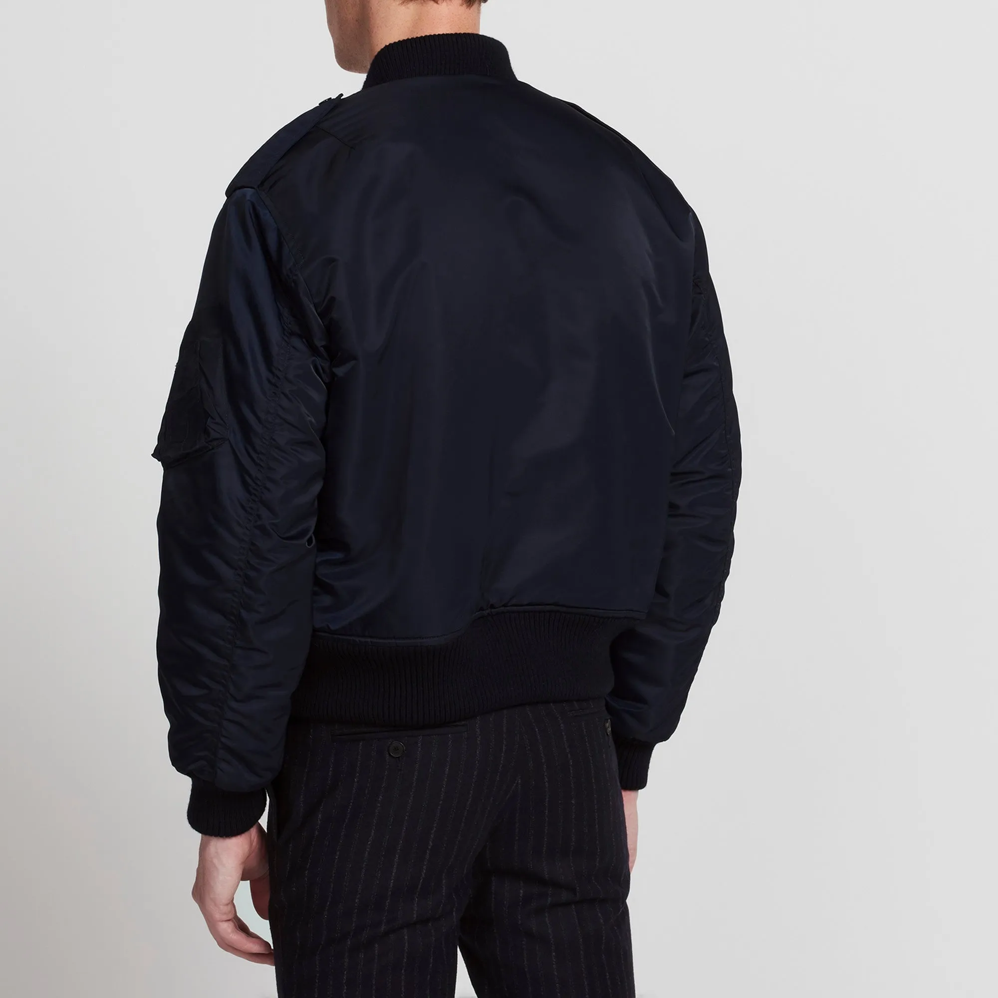 Bombers doublé de mouton contrasté