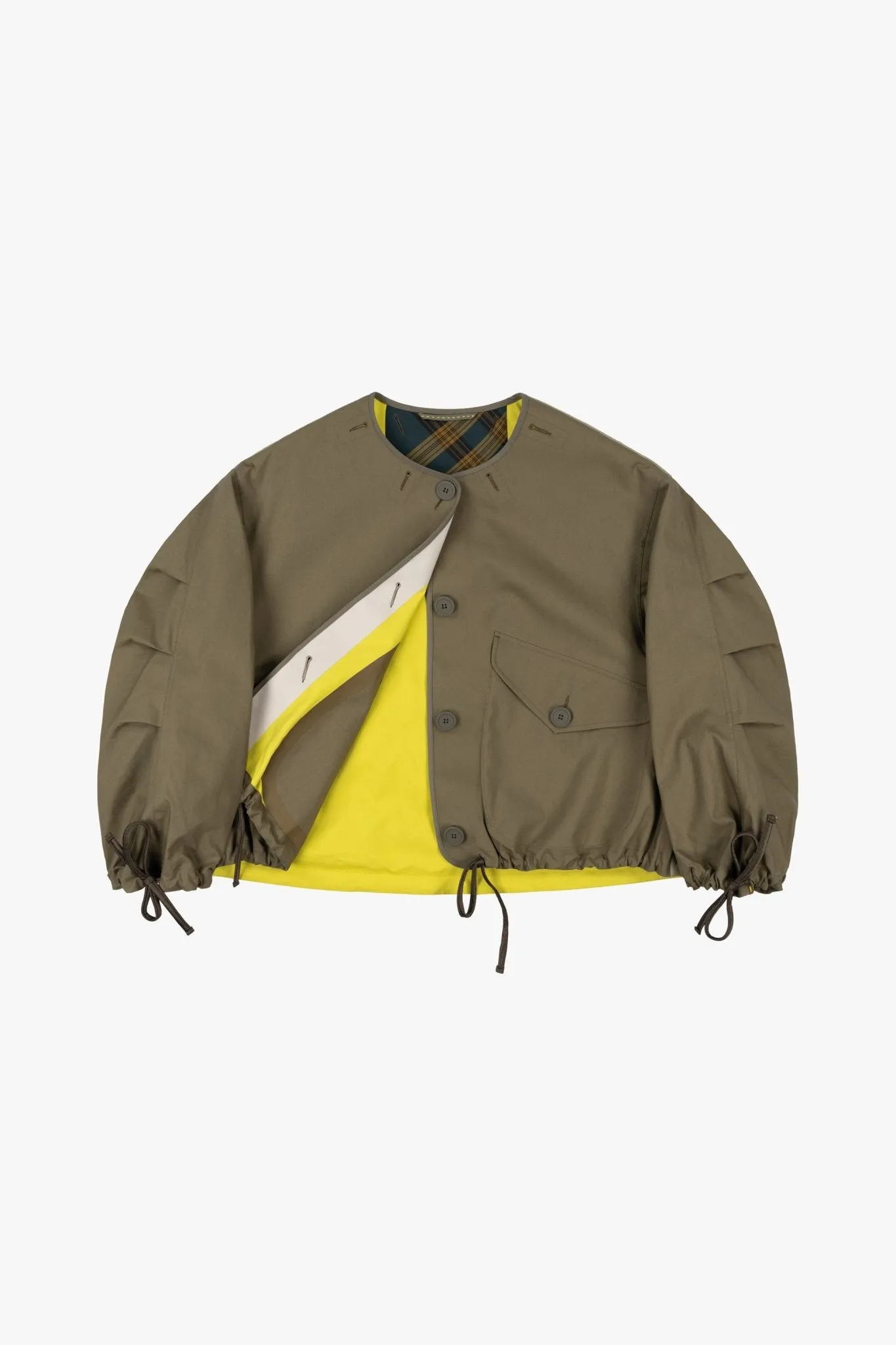Bonded Rain Bomber - Chartreuse / Pale Olive