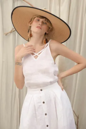 Brigitte Linen Top