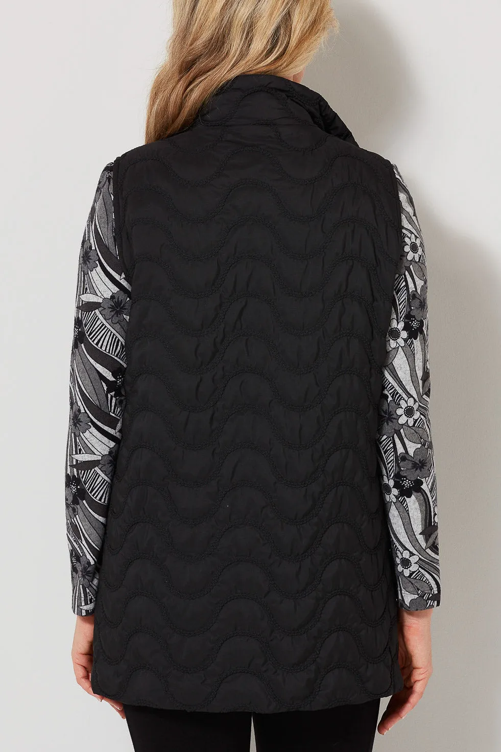 BRYCE EMBROIDERED LONGER VEST