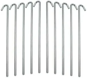 Camping Equipment Garden Picnic Festival Accessories - 10pc Small Tent Pegs