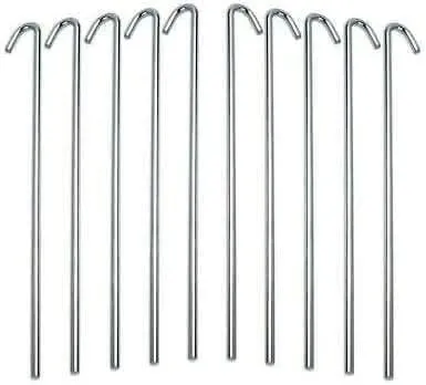 Camping Equipment Garden Picnic Festival Accessories - 10pc Small Tent Pegs