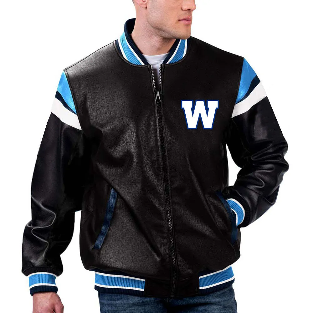 CFL Winnipeg Blue Bombers Varsity Jacket by The Pricy