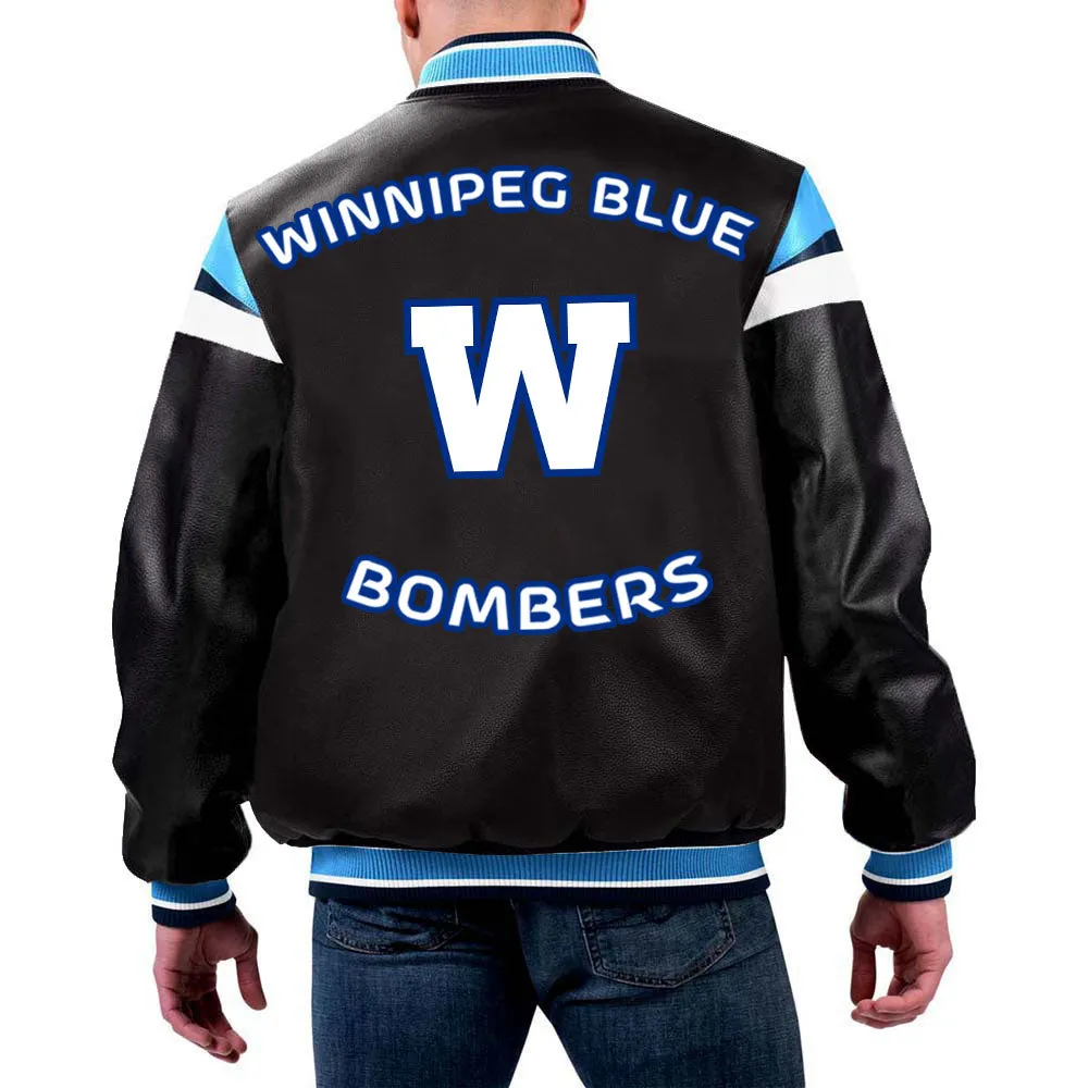 CFL Winnipeg Blue Bombers Varsity Jacket by The Pricy