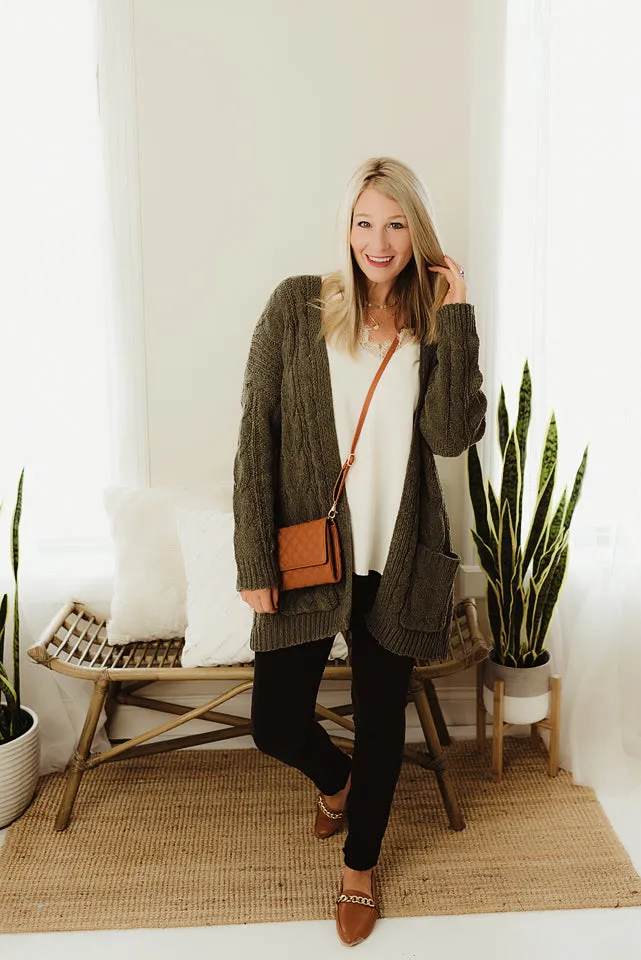 Chunky Cable Cardi