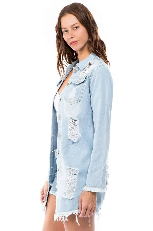 Cut DENIM JACKET