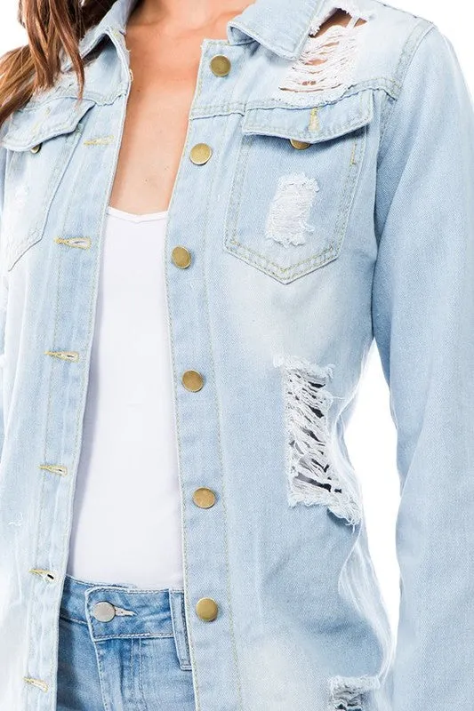 Cut DENIM JACKET