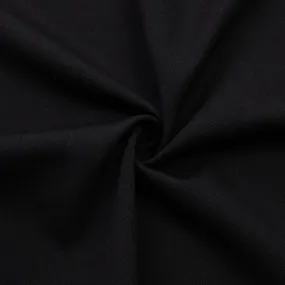 Dakota Black Twill Wool