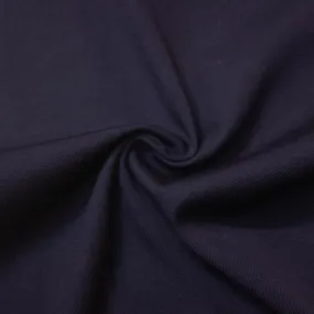 Darion Dark Blue Virgin Wool Twill
