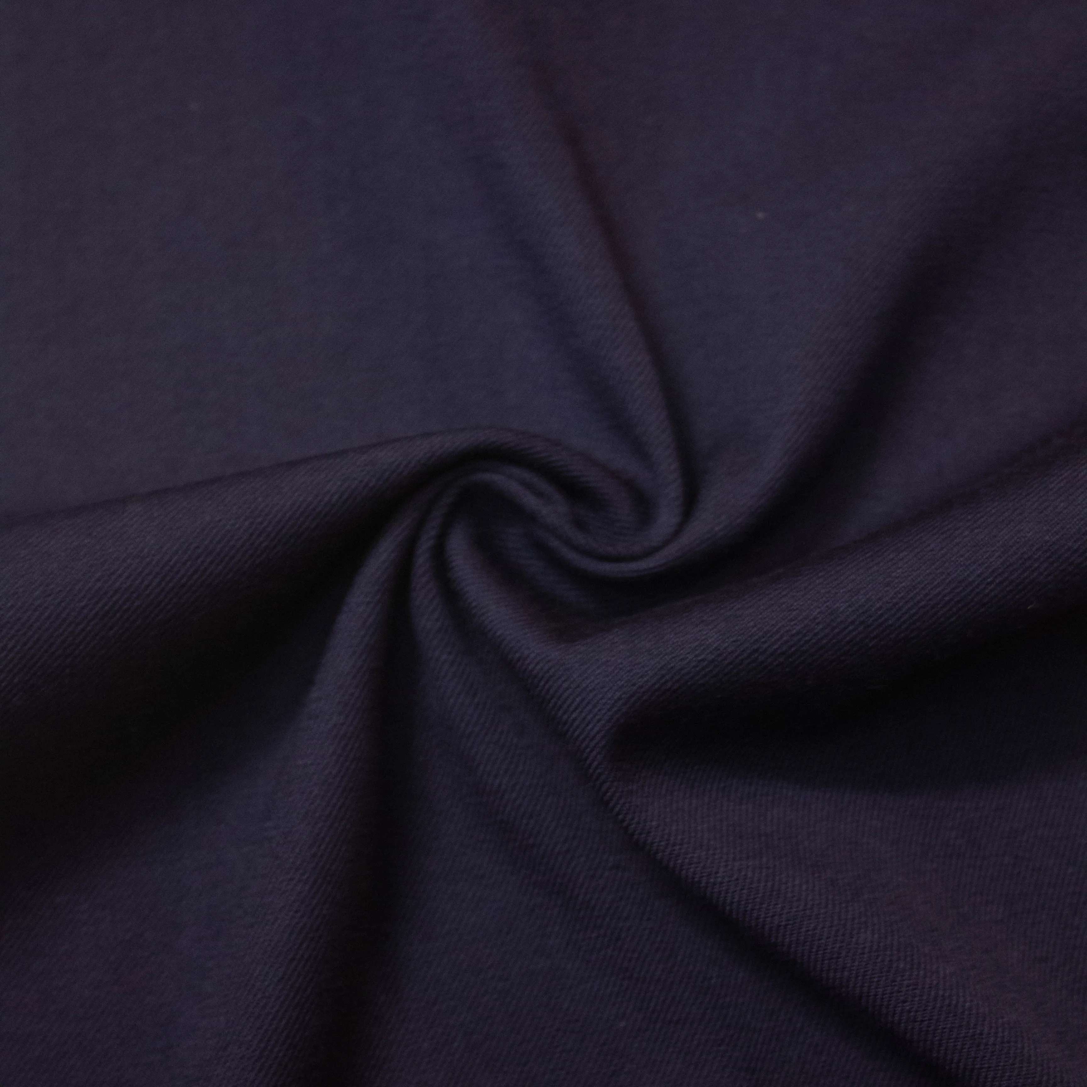 Darion Dark Blue Virgin Wool Twill