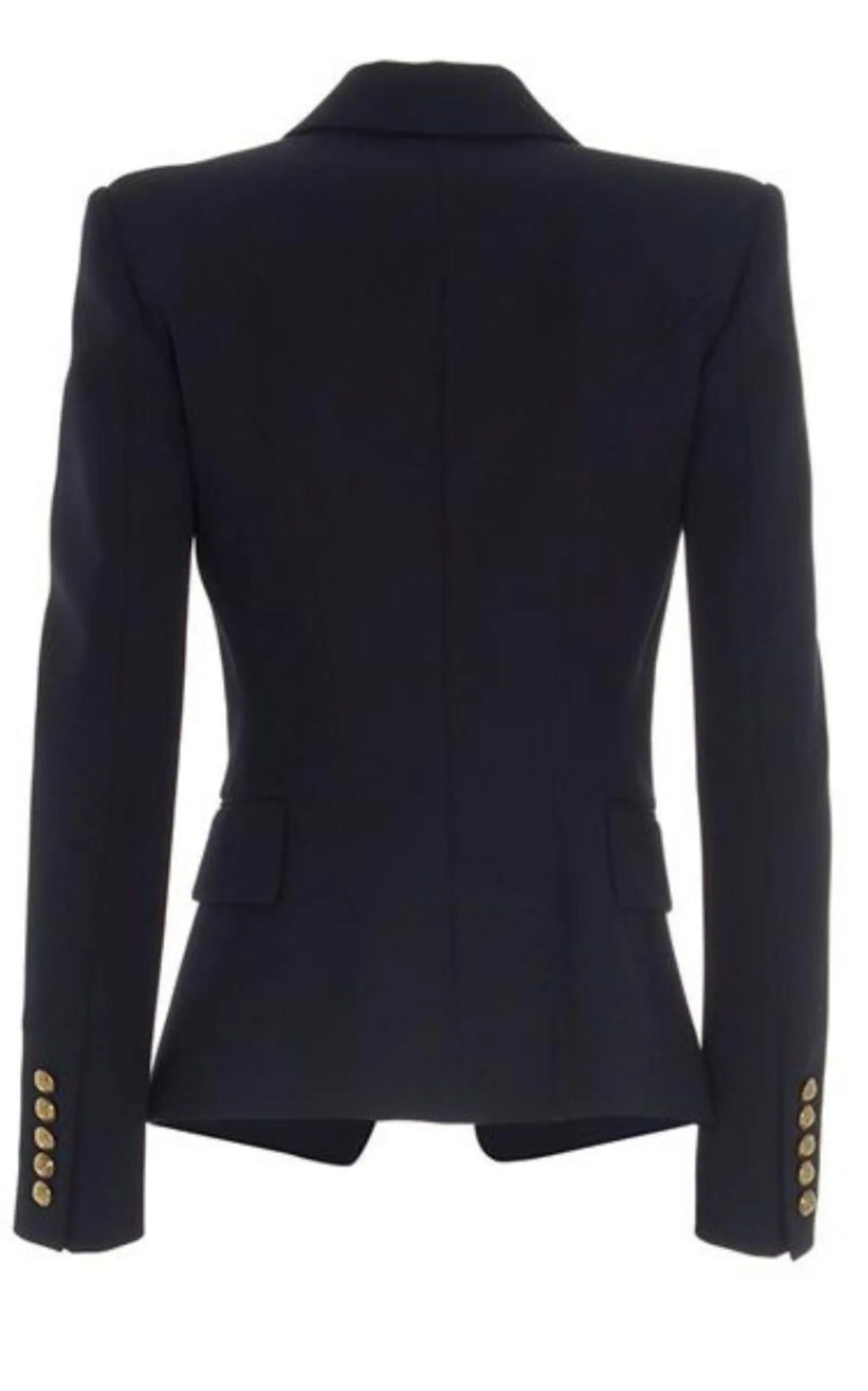 Double Breasted Black Blazer Jacket