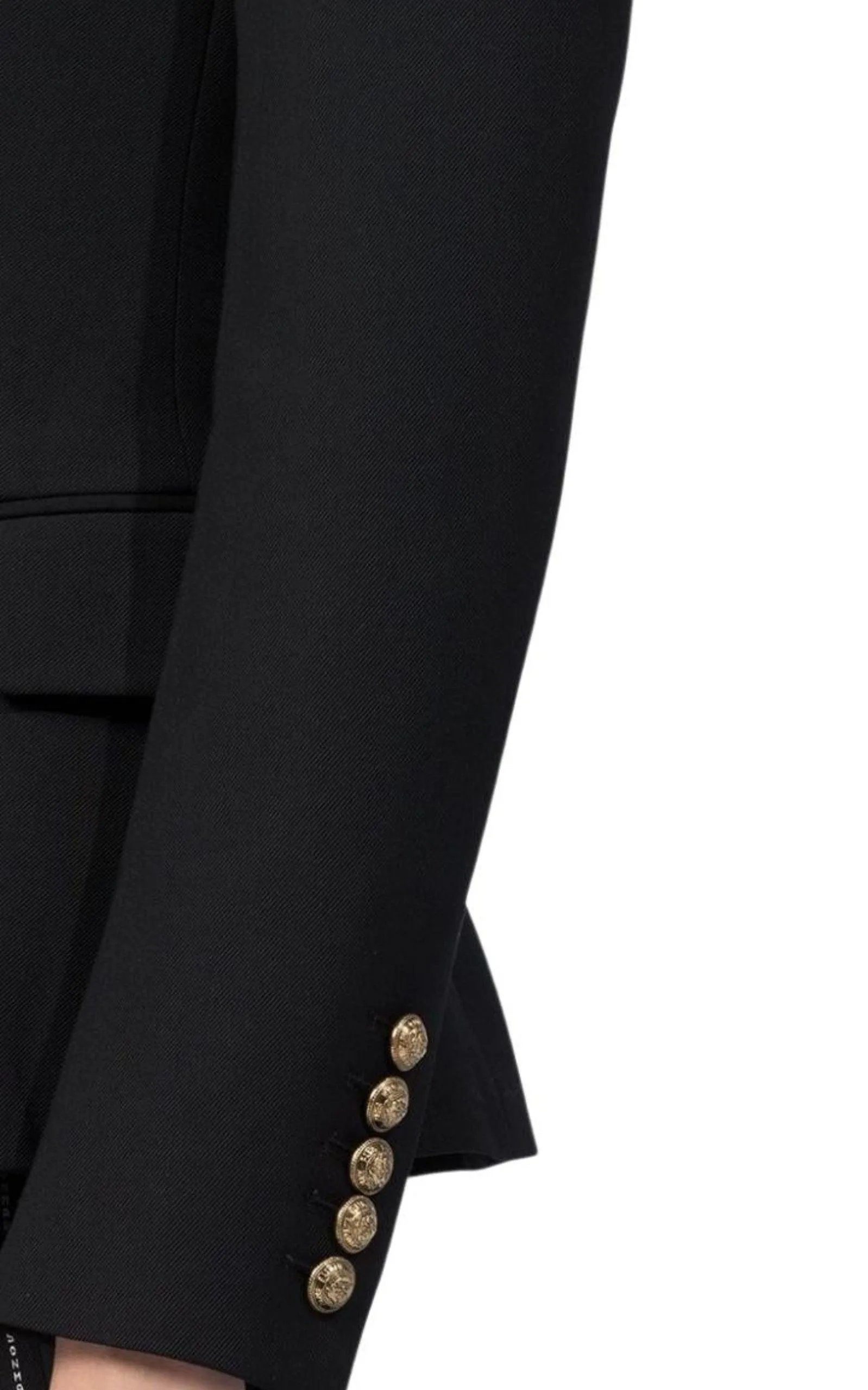 Double Breasted Black Blazer Jacket