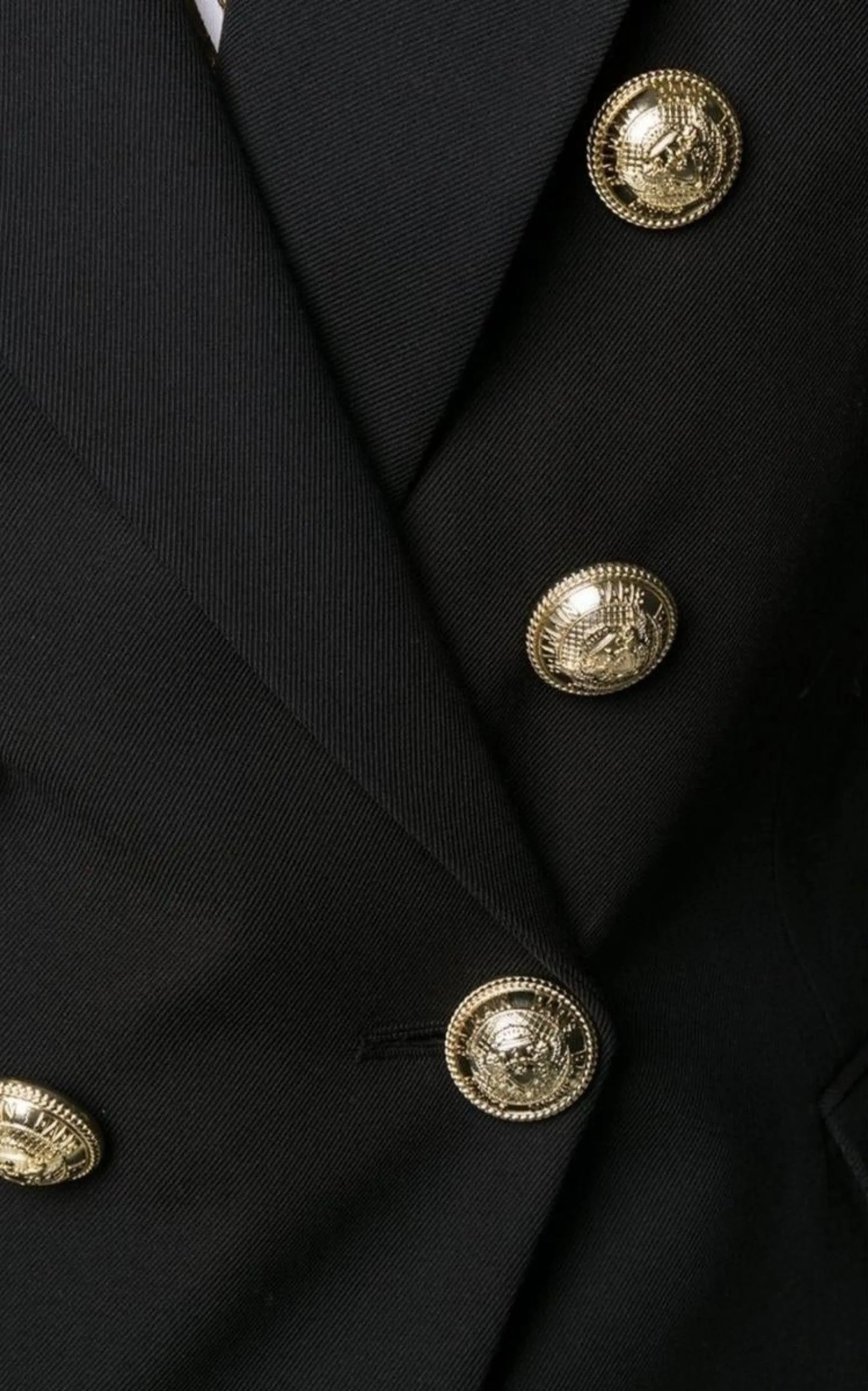 Double Breasted Black Blazer Jacket