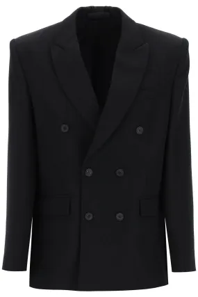 double-breasted blazer W4007PC BLACK