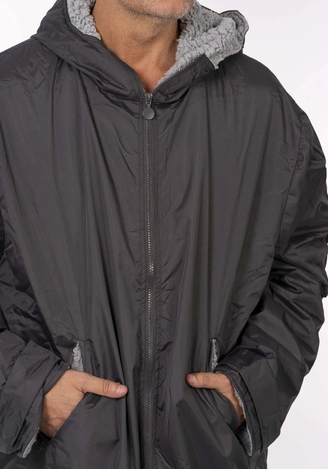 Dry Changing Robe - Charcoal & Silver