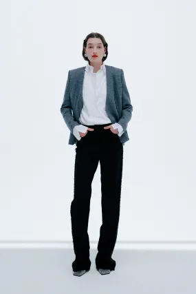 Elena - Knitted Wool Blend Blazer