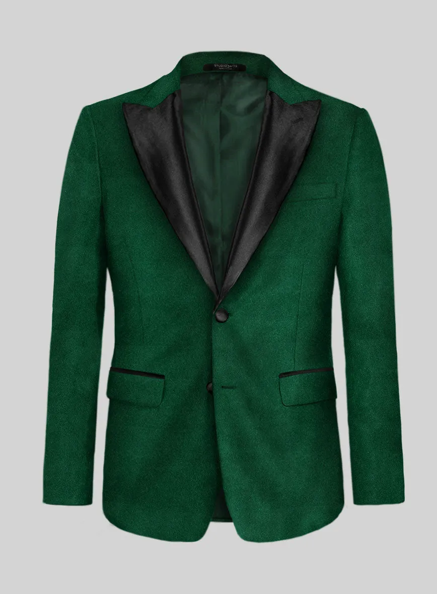 Emerald Green Velvet Tuxedo Jacket
