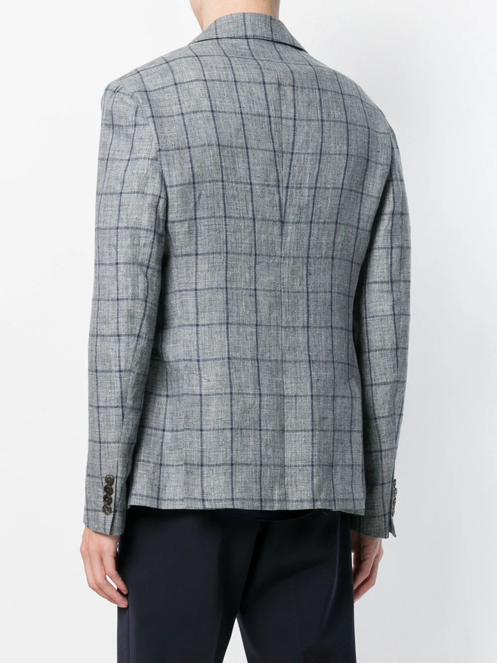 Emporio Armani Check fitted blazer