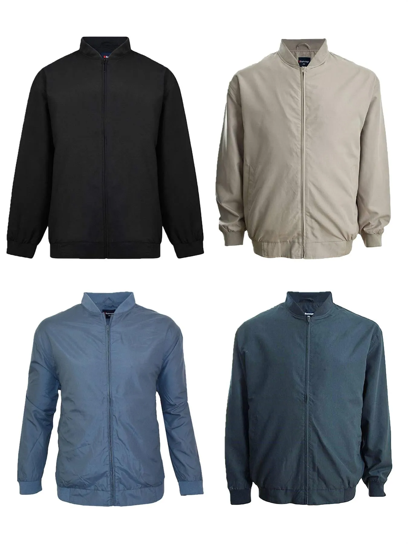 ESPIONAGE LIGHTWEIGHT MICROFIBRE OXFORD CASUAL JACKET SIZE  2XL TO 8XL, 4 COLORS