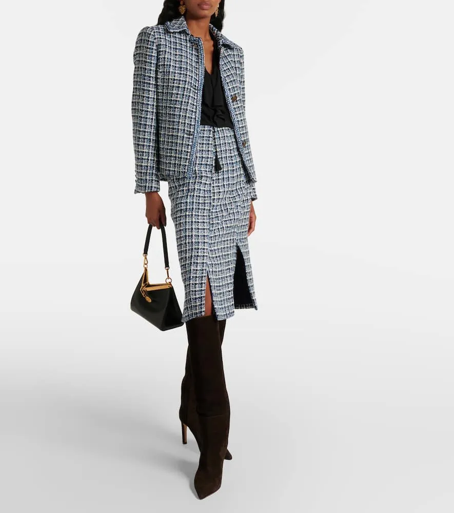Etro Cotton-blend tweed jacket