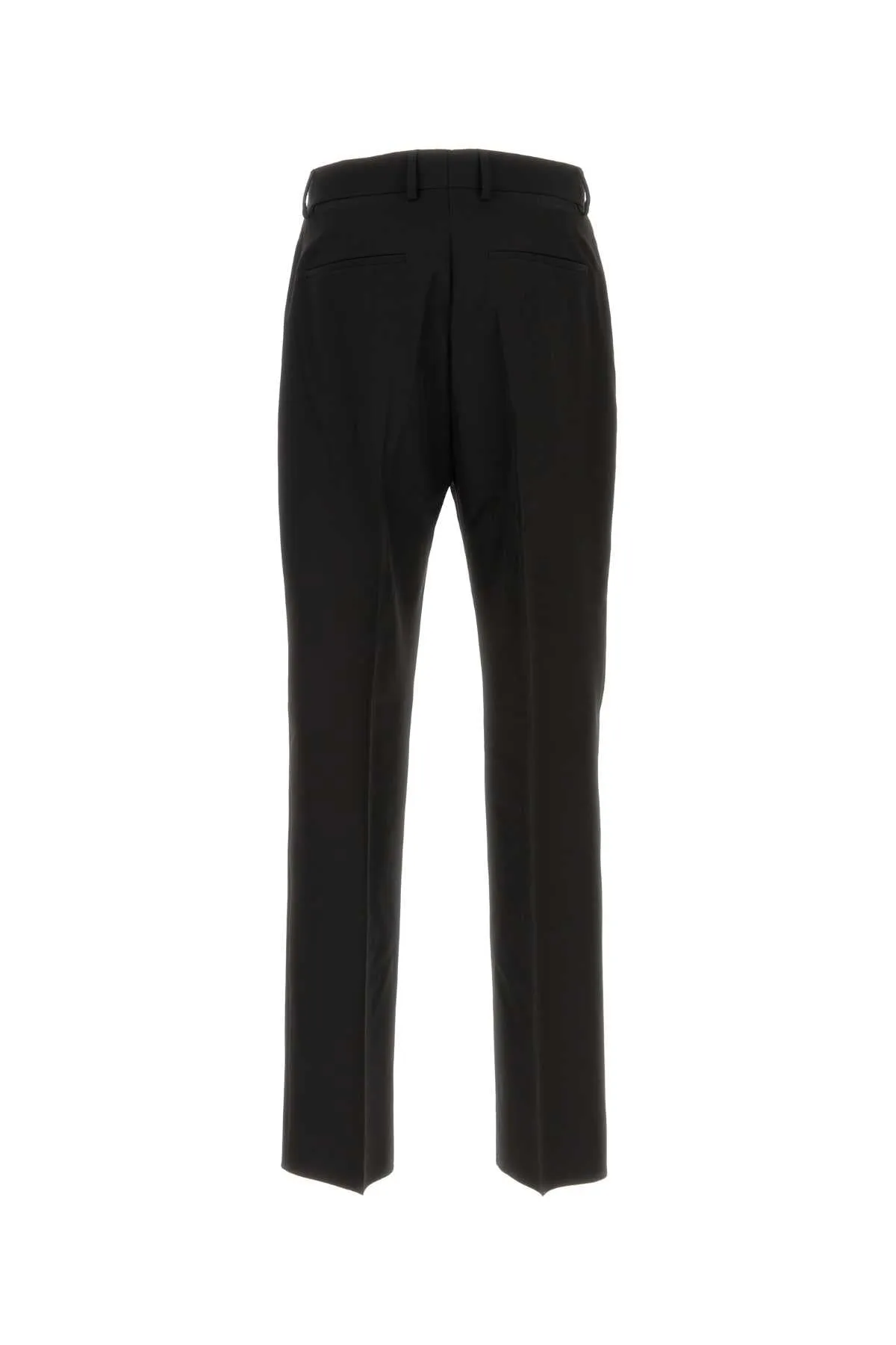Ferragamo Elegant Black Wool Pants for Men