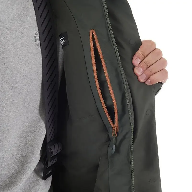 FHM Mist V2 Waterproof Insulated Hard Shell Jacket 20000 mm Khaki Green