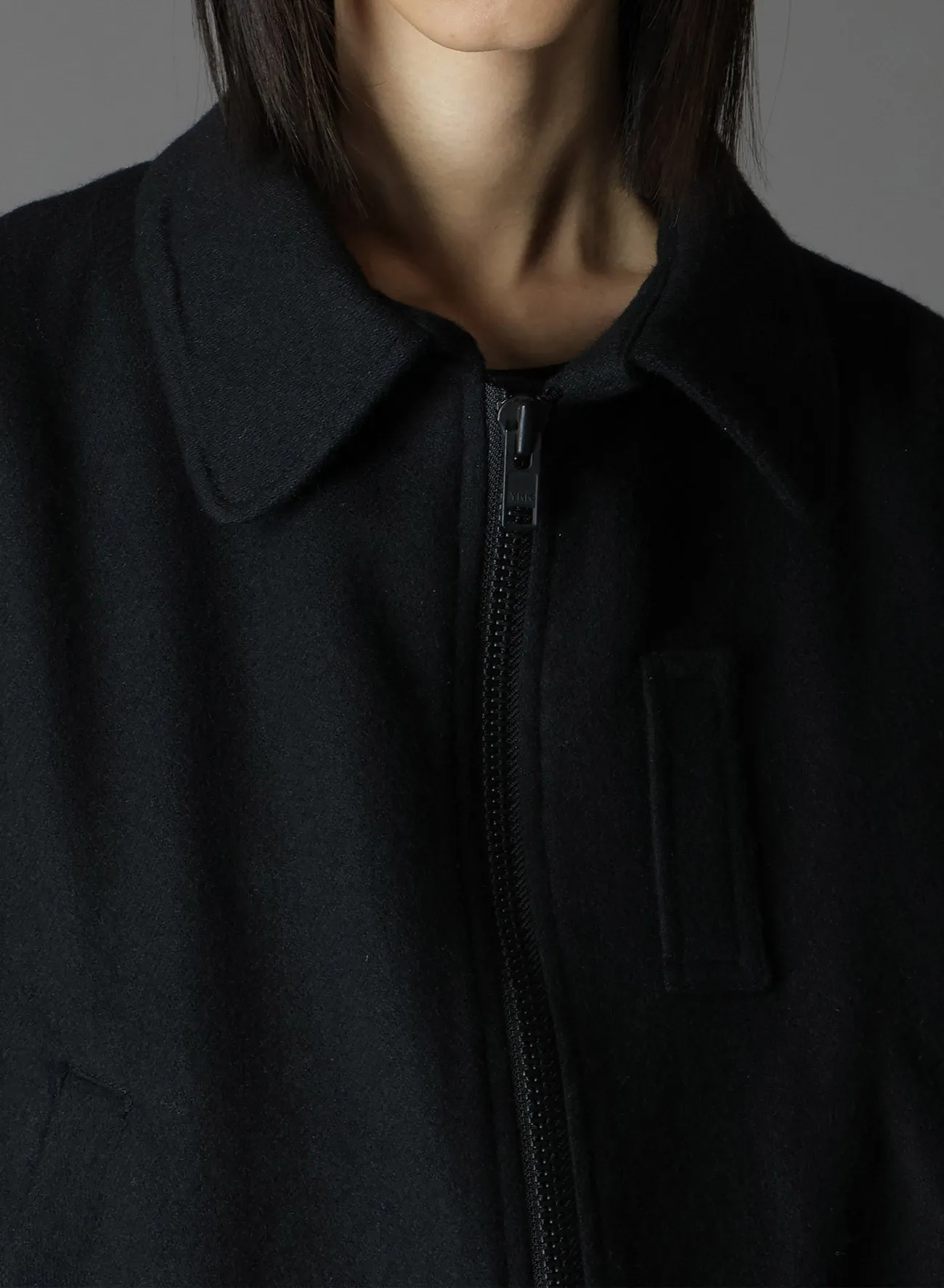 FLANNEL DOUBLE FACE GOAT LEATHER B-15 FLIGHT JACKET