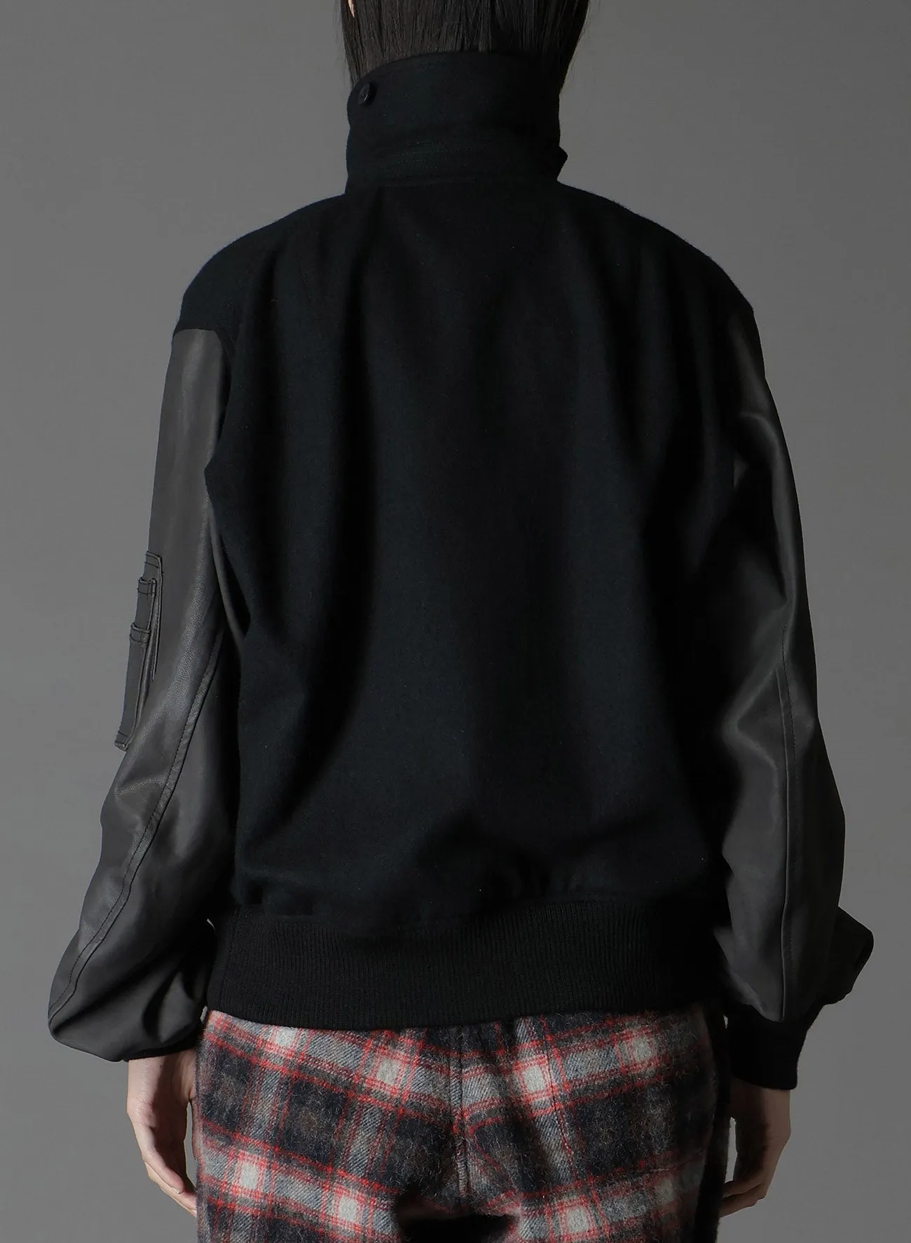 FLANNEL DOUBLE FACE GOAT LEATHER B-15 FLIGHT JACKET