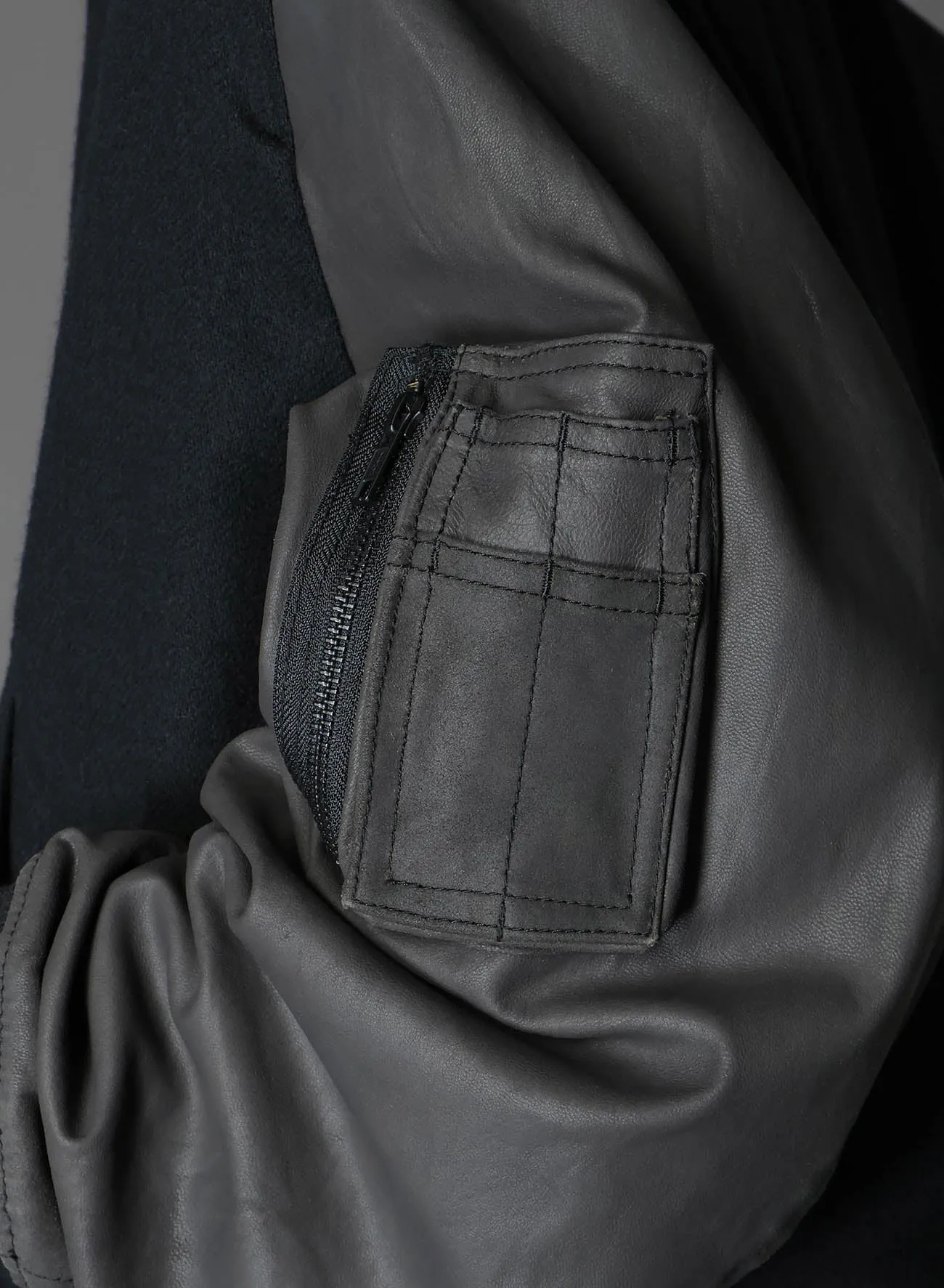 FLANNEL DOUBLE FACE GOAT LEATHER B-15 FLIGHT JACKET