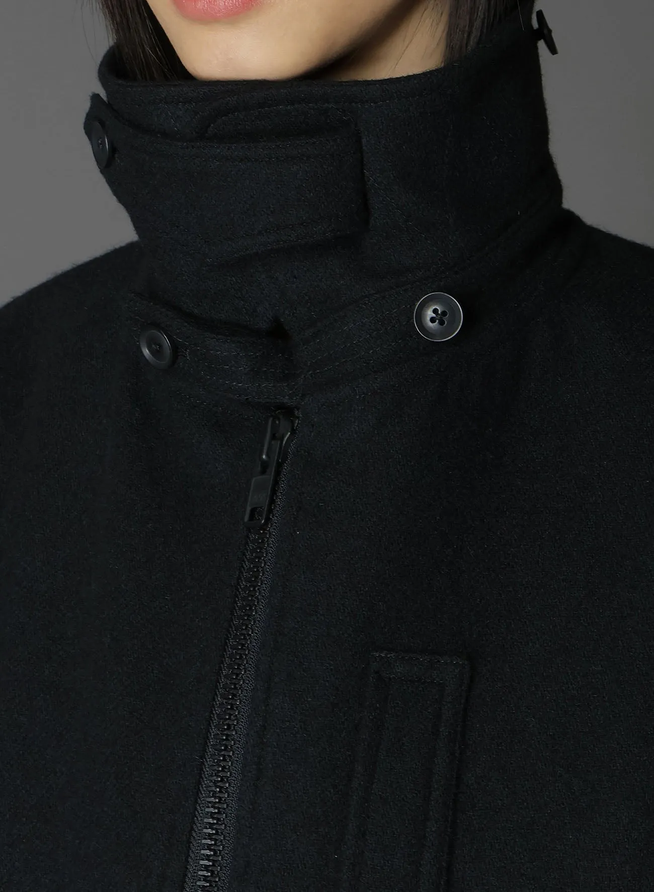 FLANNEL DOUBLE FACE GOAT LEATHER B-15 FLIGHT JACKET