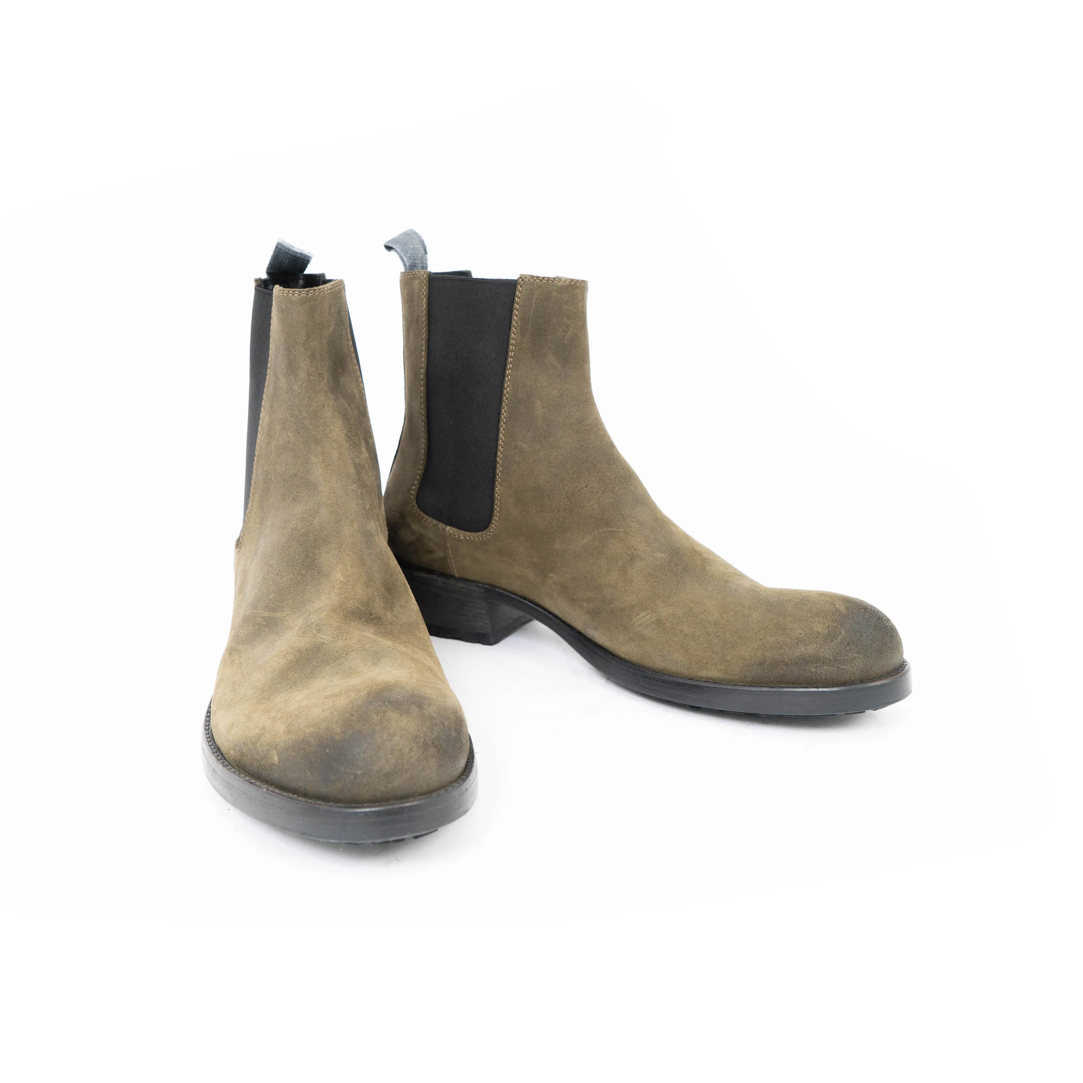 FW18 Green Chunky Suede Boots