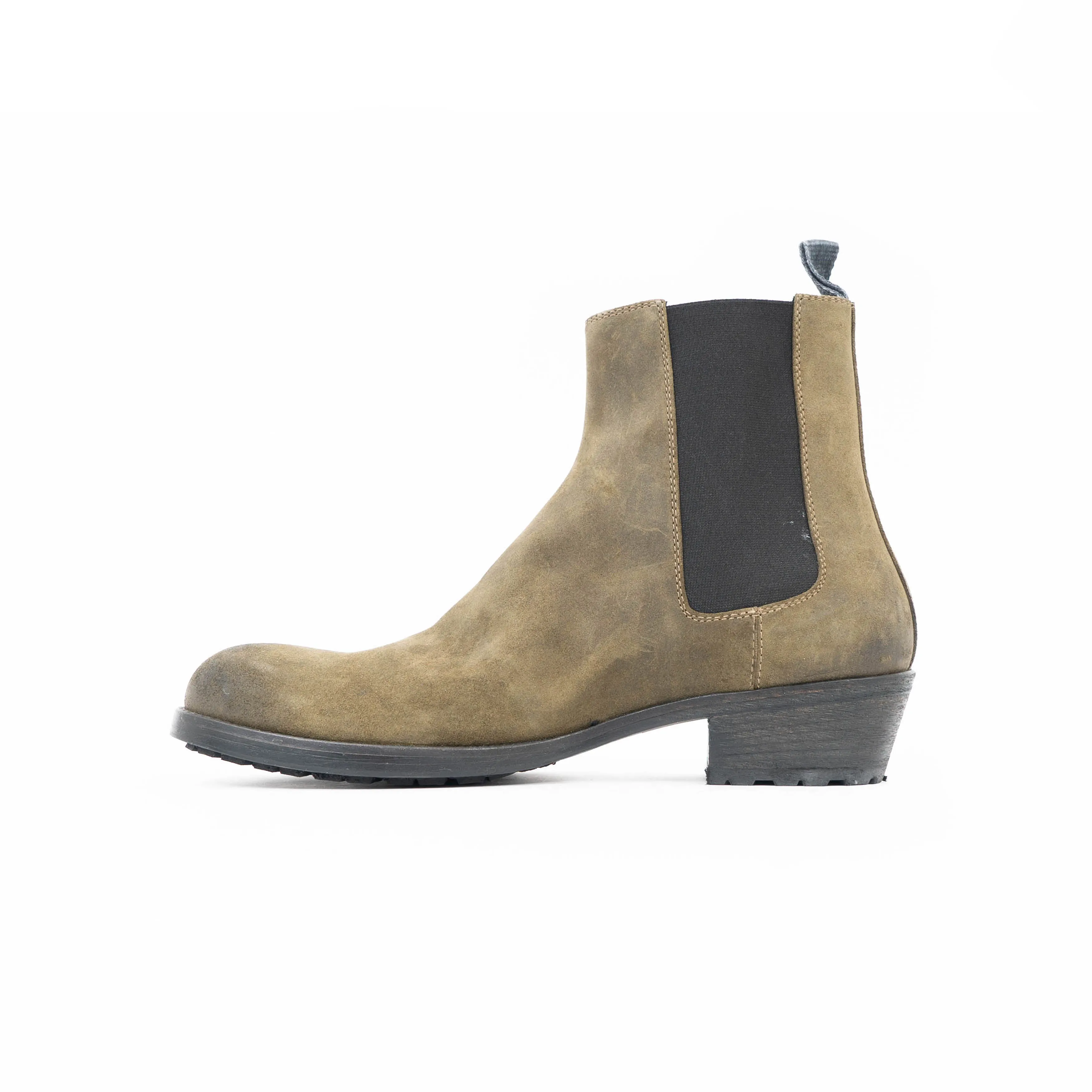 FW18 Green Chunky Suede Boots