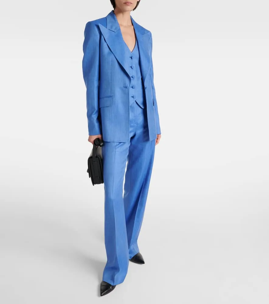 Gabriela Hearst Leiva wool, silk, and linen blazer